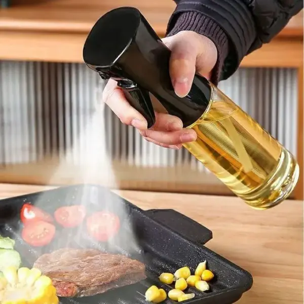 بخاخ زيت قابل لإعادة التعبئة لتقليل استخدام الزيت والطبخ الصحي - Refillable Oil Sprayer to Reduce Oil Usage and for Healthy Cooking