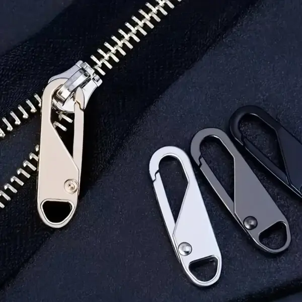 سوستة معدنية بديلة للمقطوعة للشنط والجواكت سهلة التركيب والفك - Metal Zipper Replacement for Broken Bags and Jackets Easy to Install and Remove