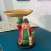 شخصية فنانيس حامل طبق ورقة شجر رمضاني للبلح والمكسرات - Fananes Figurine Ramadan Leaf-Shaped Plate for Dates and Nuts