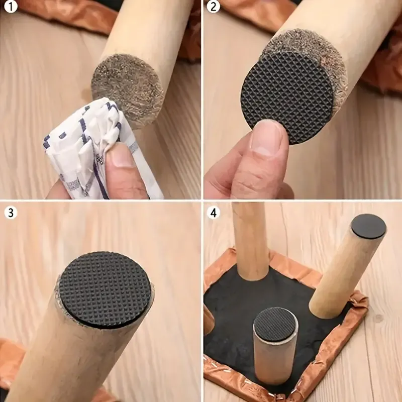 حامي الأرضية من الخدوش ومانع اهتزاز وانزلاق الكرسي مجموعة 9 قطع – Floor Scratch Protector Chair Vibration and Slip Stopper Pack of 9 - Image 7