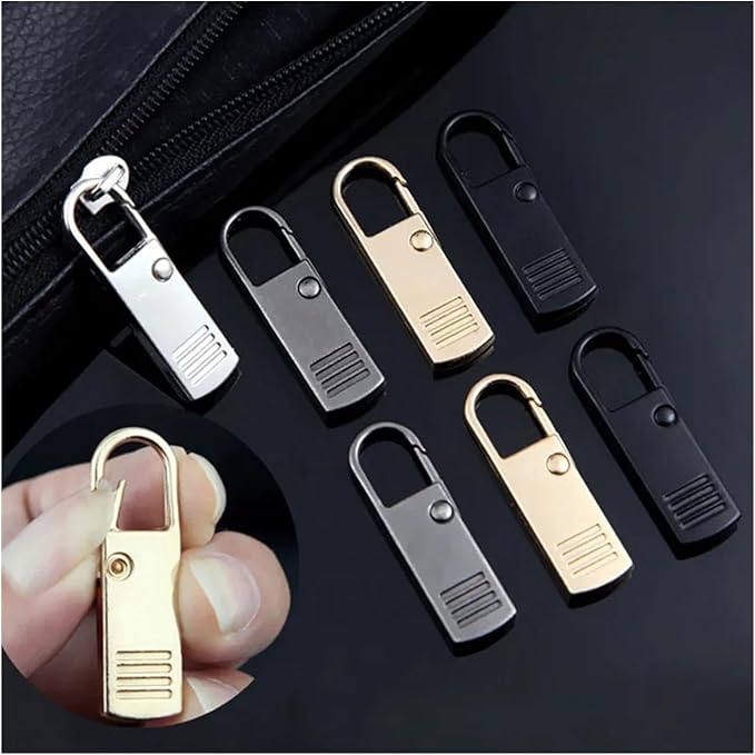 سوستة معدنية بديلة للمقطوعة للشنط والجواكت سهلة التركيب والفك – Metal Zipper Replacement for Broken Bags and Jackets Easy to Install and Remove - Image 3