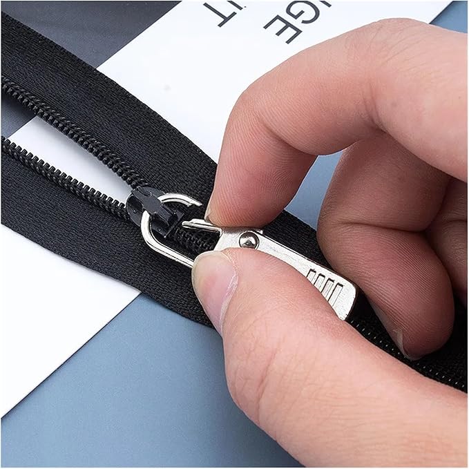 سوستة معدنية بديلة للمقطوعة للشنط والجواكت سهلة التركيب والفك – Metal Zipper Replacement for Broken Bags and Jackets Easy to Install and Remove - Image 4