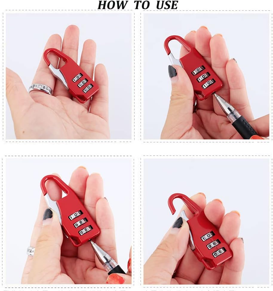 قفل أمان برقم سري بدون مفتاح للسفر – Keyless Travel Lock - Image 5