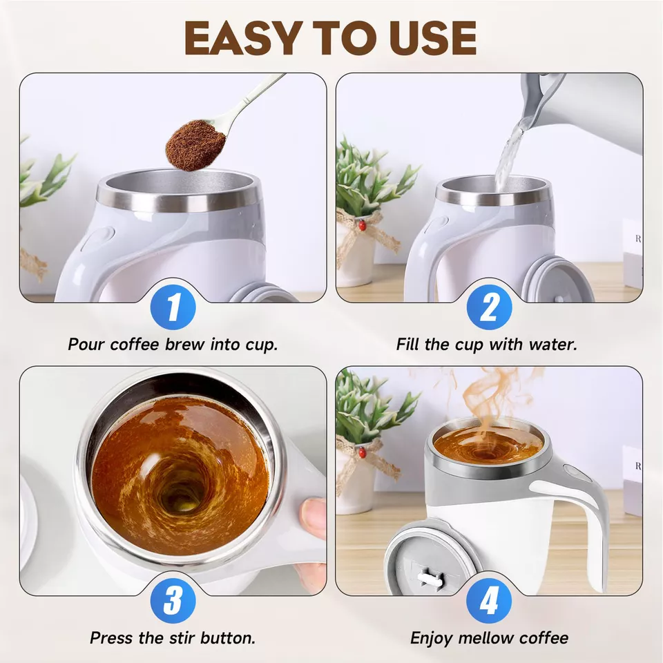 مج خلاط وتقليب ذاتي اوتوماتيك – Automatic Self-Mixing and Stirring Mug - Image 7