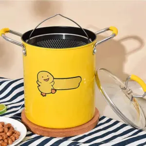 حلّة تحمير بطبقتين ضد الالتصاق – Double-Layer Non-Stick Deep Frying Pot