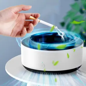 طفاية سجاير شيك بتشفط الريحة وتعطر المكان - Elegant Smoke-Cancelling Ashtray with Fragrance Filter