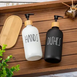 طقم توزيع صابون وزيت أو معقم بتصميم راقٍ – Stylish Soap & Lotion Dispenser Set for Modern Homes