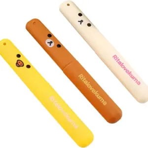 علبة فرشة أسنان محمولة مقاومة للبكتيريا وألوان كيوت - Antibacterial Toothbrush Travel Case with Cute Design