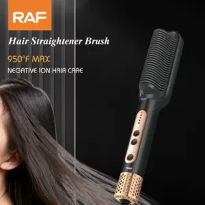 فرشاة فرد الشعر الأيونية بالحرارة الذكية – Ionic Hair Straightening Comb with Adjustable Heat