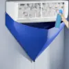 كيس تنظيف المكيف الداخلي المقاوم للماء مع منفذ تصريف - Waterproof Air Conditioner Cleaning Bag with Drainage Outlet
