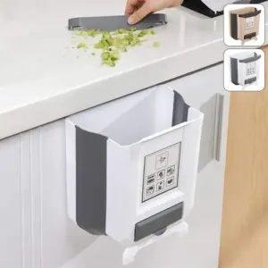سلة مهملات مطبخ بتتعلق على الرف– Kitchen Collapsible Cabinet Trash Bin