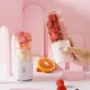 عصارة فواكه محمولة قابلة للشحن بتصميم أنيق – Portable Rechargeable Fruit Juicer for Smoothies & Juice Anywhere