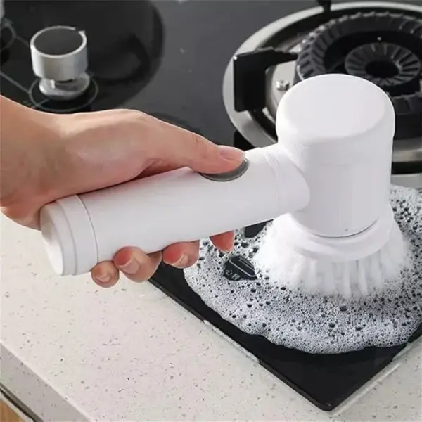 فرشاة تنظيف كهربائية متعددة الاستخدامات بالرؤوس الدوّارة – Multi-Function Electric Cleaning Brush with Rotating Heads
