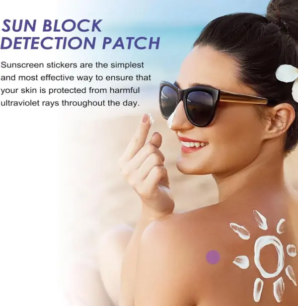 لاصقات التذكير بكريم الشمس – UV Detection Sunscreen Reminder Stickers