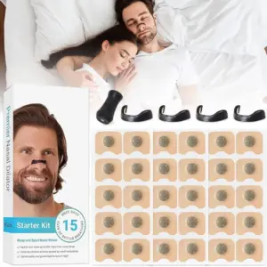 فتاحة النفس للمناخير – لتنفس أعمق وأداء أقوى (15 قطعة) - AirBoost Nose Nasal Expander – Breathe Deeper. Perform Better (15 PCS)