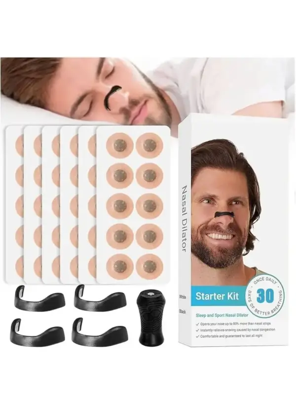 فتّاحة النفس للمناخير – لتنفس أعمق وأداء أقوى (30 قطعة) - AirBoost Nasal Expander – Breathe Deeper. Perform Better (30 PCS)