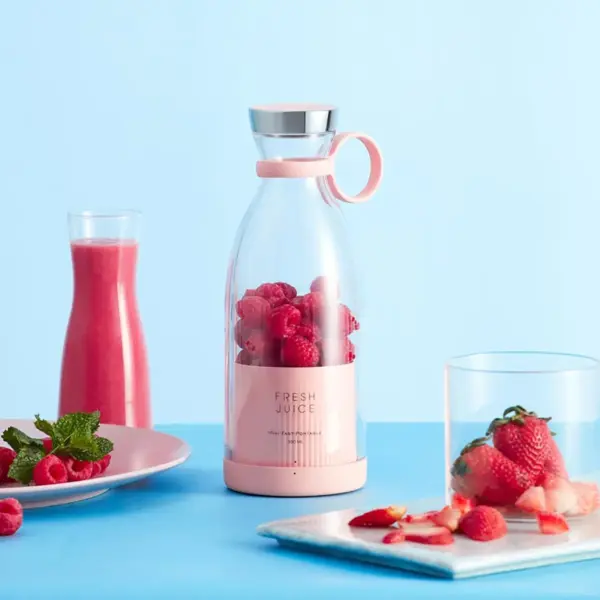 خلاط و زجاجة 2 في 1 المحمول للعصاير و السموثيز - Blender & Bottle 2-in-1 – Portable for Juices & Smoothies