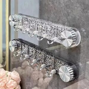 شماعة (2 قطعة) الكريستال اللاصقة بدون مسامير – Crystal No-Drill Wall Hanger (2 PCS)
