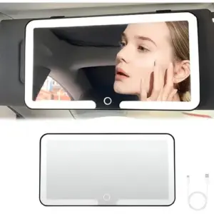 مرآة الميك اب الليد المضيئة للعربية  – Car LED Makeup Mirror